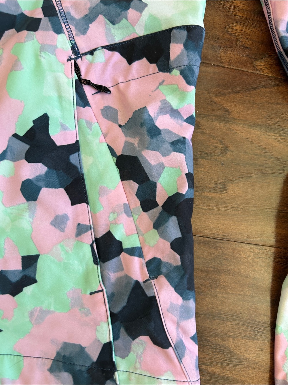 lululemon athletica Pink, Mint & Black Camouflage Utility Jacket - Picture 4 of 10